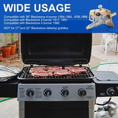 Griddle Gas Burner Control Valve Compatible with 36’’ Blackstone, Gray