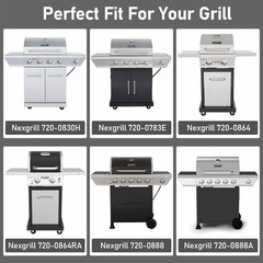 Utheer Grill Replacement Parts for Nexgrill 4 Burner Set