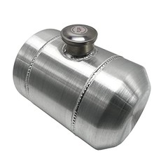 JSD 2.5 Gallons 12″x8″ Aluminum Spun Round Fuel Cell Tank Gas 8″ x 12″-1/4″
