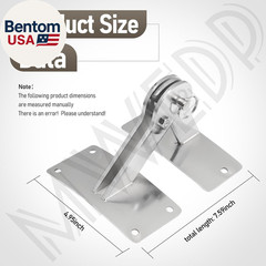 Stainless Hinge Gasket Kit Compatible with Weber Smokey Mountain WSM Smoker Gril