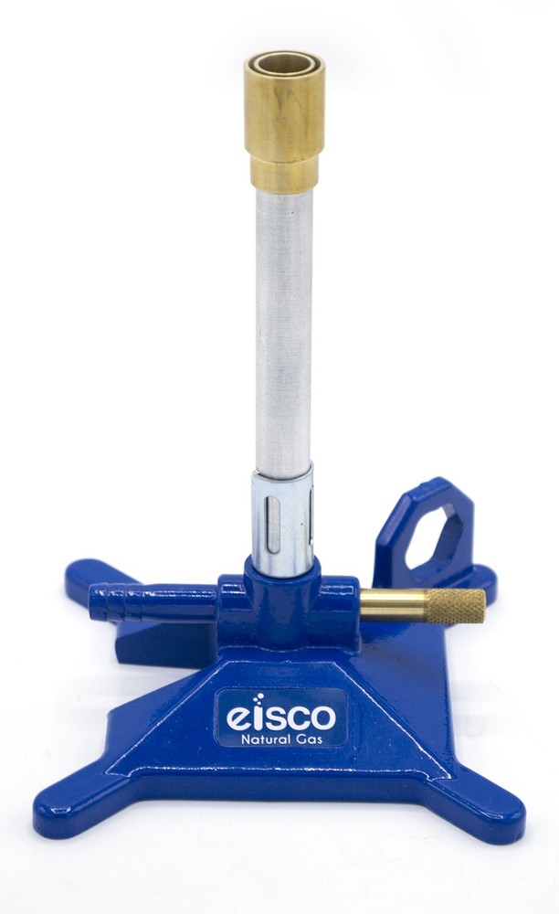 Natural Gas Bunsen Burner, StabiliBase Anti-Tip Design with Handle, with Flam…