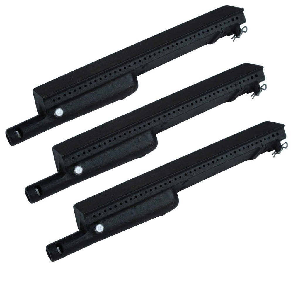 Parts DB106 (3-pack) 13 3/4” Cast Iron Burner for Charbroil, Centro, Front Av…