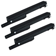 Parts DB106 (3-pack) 13 3/4” Cast Iron Burner for Charbroil, Centro, Front Av…