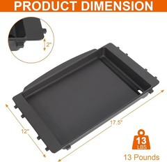7658 Durable Cast Iron Griddle Insert for Weber Spirit 200/300 & Genesis Models