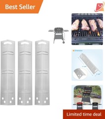 Grill Heat Plates Stainless Steel 3-Pack Replacement Parts 3-Burner Gas Grill
