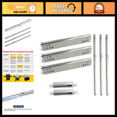 Grill Replacement Parts for Charbroil 3 Burner Models, Stainless Burners & Heat