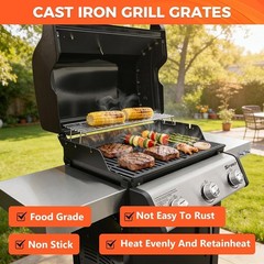 17.5″ Grill Grates for Weber Spirit 300/400 and Spirit II E/S-310 E/S-320 Genesi