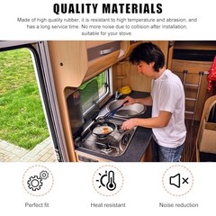 RV Stove Top Grommets, RV Stove Top Range Grate Grommet Kits, Round RV 4 PCS
