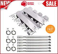 BBQ Gas Grill Parts Kit for Nexgrill 720-0896B Burner Tubes – Heat Plate Shields
