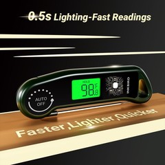 INKBIRD 0.5 Seconds Instant Read Meat RHT-11K Fleischthermometer, Green
