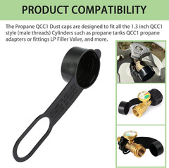 10Pcs QCC1 Dust Caps for Propane Tank OPD Filler Valve