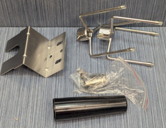 Universal Replacement SS Rotisserie Motor w Forks, Motor Support-Lock Nut-Handle