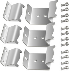 Stainless Steel Heat Plate Brackets, Burner Hanger Brackets Replacement for Char