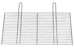 Barbecue Grid 26 3/8×15 11/16in Grill for Rust Fire Place Universal BitWa