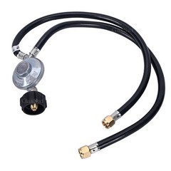 GasSaf 2 Feet Y-Splitter Low Pressure Propane 2 Feet, propane splitter hose 1