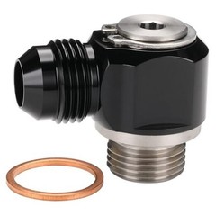 8AN Male Flare Banjo to M18x1.5 Stainless Steel Banjo Bolt 8AN to M18x1.5 Black