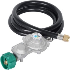 Versatile 5FT Propane Hose and Dual Stage Regulator for Multiple Appliances