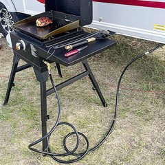 GASPRO 24FT RV Quick Connect Propane Hose for Camping Grill Heater Fire Pit