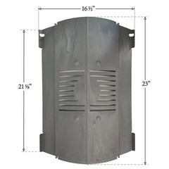 Oklahoma Joes Pellet Grill Stationary Heat Baffle Plate: 6804-006