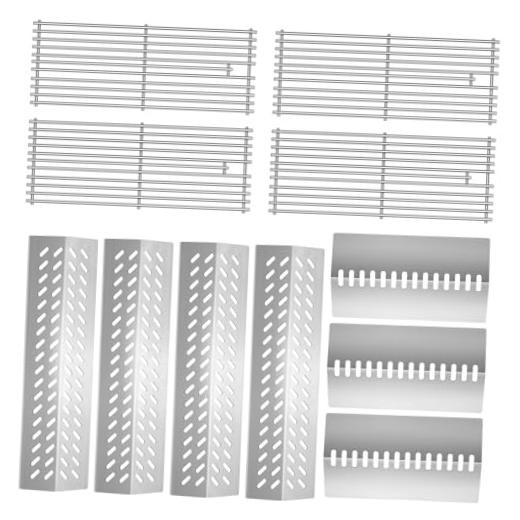 4pcs 16631 Flame Tamer Flavor bar & 3pcs 16520 Heat Plate Shield with 4pcs