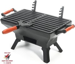 Parrilla compacta de carbón de hierro fundido – Parrilla de sobremesa