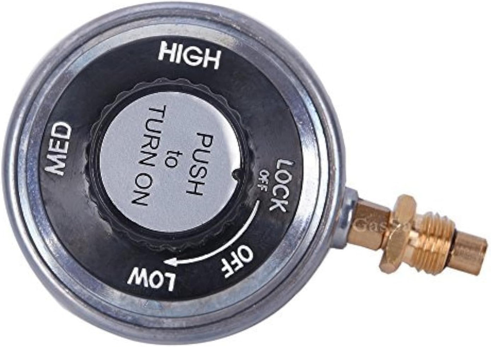 Propane Gas Grill Control Valve Table Top Regulator with a 1″-20 Female