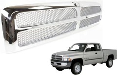 Front Grille Assembly Compatible With Dodge Ram 1500 Grill 1994-2002 / Ram 2500