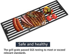 Porcelain Cast Iron Grill Grates for Chargriller – 19-3/4″ x 27″, 4-Pack