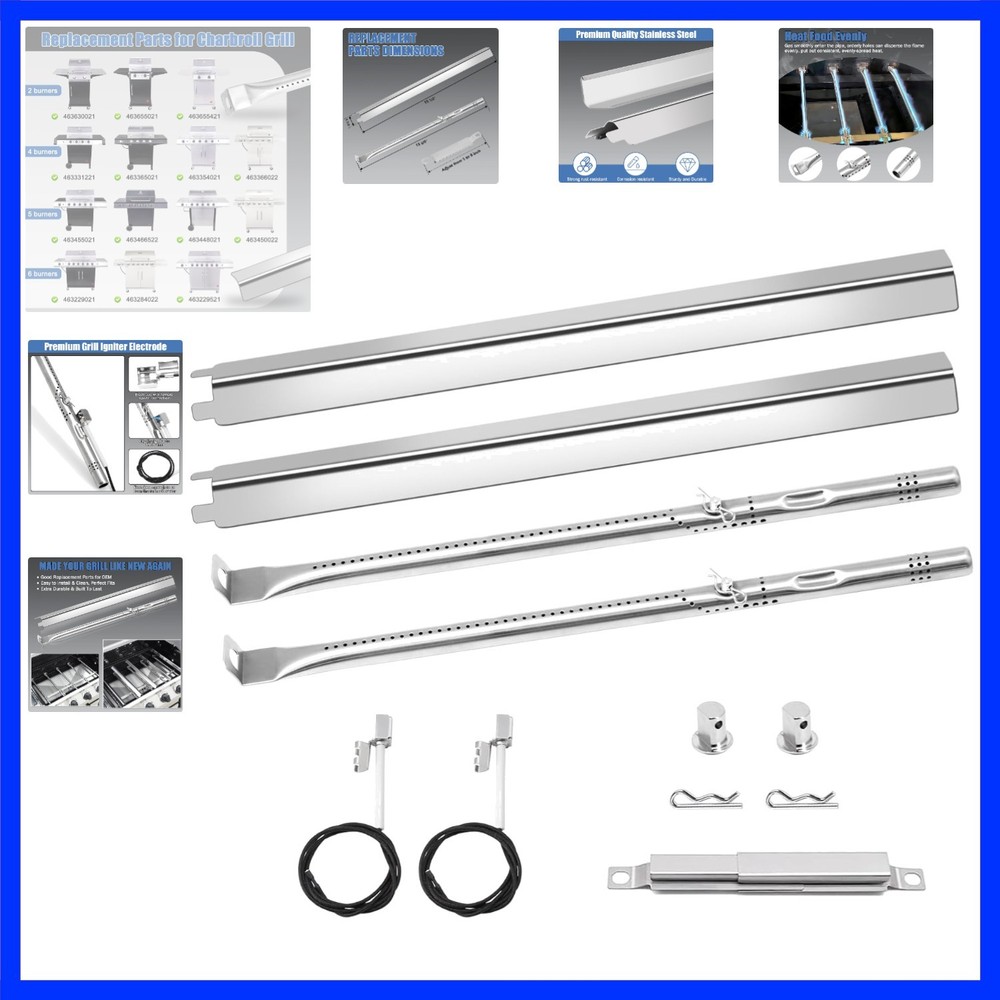 463630021 Grill Rplacement Parts for Charbroil Performance 2 Burner 463655421…