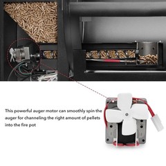 Replacement Auger Motor Kit for Camp Chef Wood Pellet Grills 1.6 RPM 120V