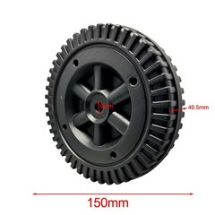 6 Inch Grill Wheels 2 Pack Plastic Replacement for Most Grill Models