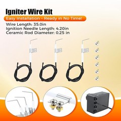 Grill Igniter Kit Replacement for Oklahoma Joe’s Longhorn Combo 15202029