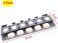 DP112 4-Pack Stainless Heat Plates for Turbo Classic Gas Grill 16.5×6.5 Inch BBQ