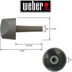 (3 pack) Genuine Weber Control Knobs 81168 Genesis Series 2007-2011