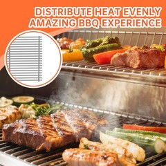 PorcelainEnameled Grill Flavorizer Bar Heat Plates with 9MM Stainless Steel C…