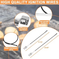 Grill Igniter Replacement for Charbroil, Electronic Ignition Module 5 Outlet, Pu
