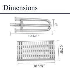 Ceramic Radiant Tray for DCS BBQ Grill Replacement