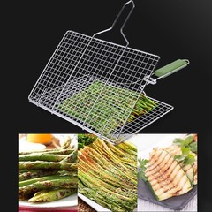 BBQ Grill Mesh Stainless Steel Flat Design for Grilling Vegetables Efficiently