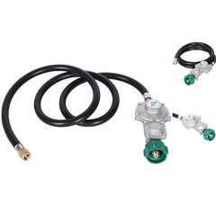 High-Quality 5FT Brass Propane Regulator with Hose – Certified Safety Features
