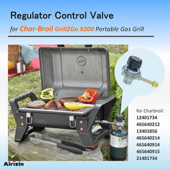 Regulator Control Valve for Char Broil Grill2Go X200 Portable Gas Grill,Replacem
