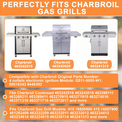 G511-0055-W1 Grill Igniter Kit for Charbroil 80018343 Surefire Ignitor