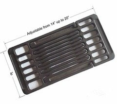 BBQ funland Adjustable Porcelain coated Cast Iron Cooking Grid Cooking grates