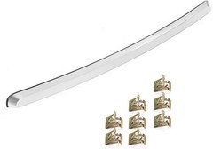 Front Hood Molding Trim Moulding Chrome, Compatible with GMC Sierra 1500 Truck,