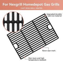 17Inch Grill Grates for Nexgrill 6 Burner 720-0896 720-0896B 720-0896E 720-0898