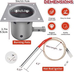 7-Hole Firepot Hot Rod Igniter Kit for Traeger Pit Boss Camp Chef Z Grills