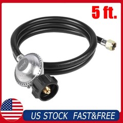 5FT Low Pressure Propane Regulator Hose for LP BBQ Gas Grill Heater Stove Burner