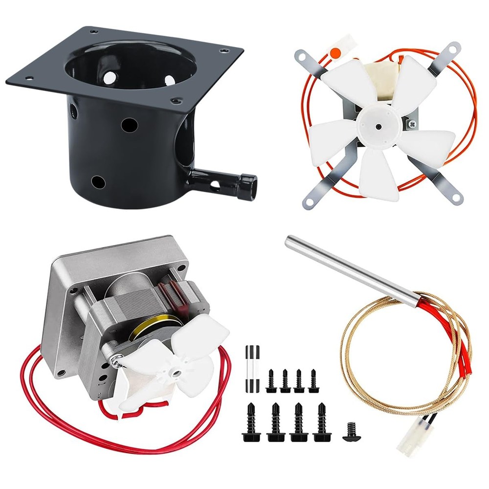 Grill Replacement Parts Kit Induction Fan, Auger Motor, Fire Burn Pot and Hot…