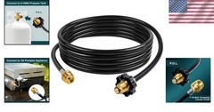 Durable 18ft Propane Hose Adapter – Connect 5-100lb Tanks to Portable Appliances