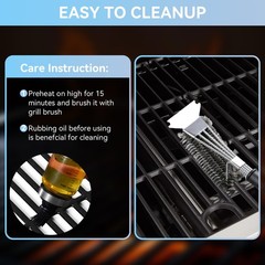 FORYEYC 17″ Grill Grates for Charbroil Performance 5 Burner 463448021 4634490…