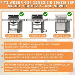 67532 Igniter Kit for Weber GS4 Genesis II 330/335 Grills (2016+) Genesis II E33